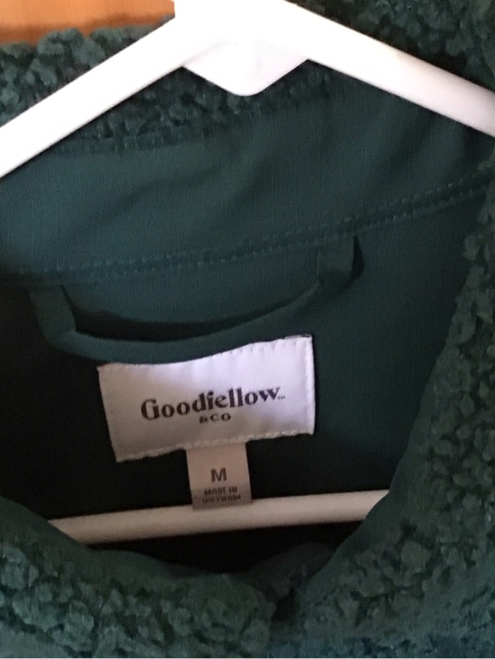 PRICE⬇️Goodfellow & Co Men’s Green Sherpa Snap Jacket - Picture 2 of 3